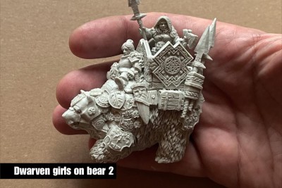 Dwarven girls on bear 2