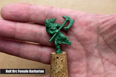 Half Orc Female Barbarian