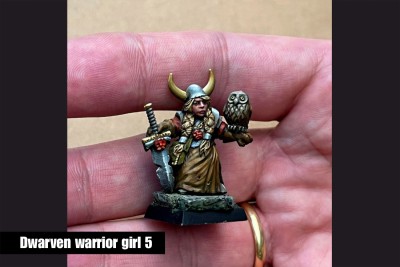 Dwarven warrior girl 5