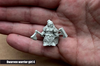 Dwarven warrior girl 4
