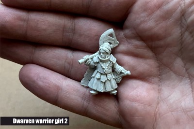 Dwarven warrior girl 2