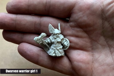 Dwarven warrior girl 1