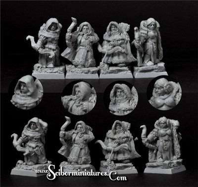 Dwarven Female archers (4)