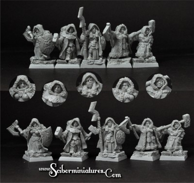 Dwarven Female warriors (5)